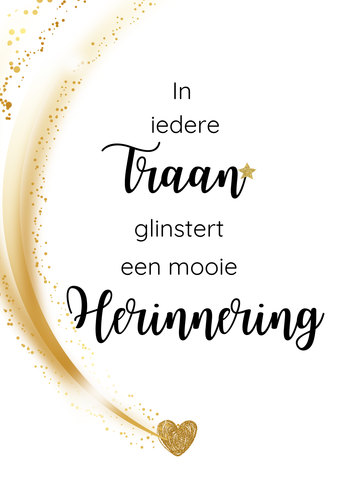In iedere traan kaart